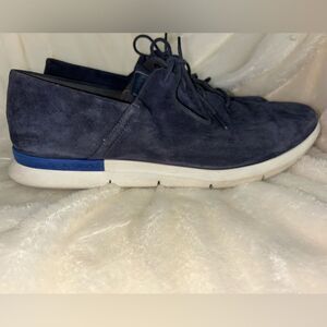 Cole Haan Grand OS Navy Blue Suede Shoe size 8 EUC